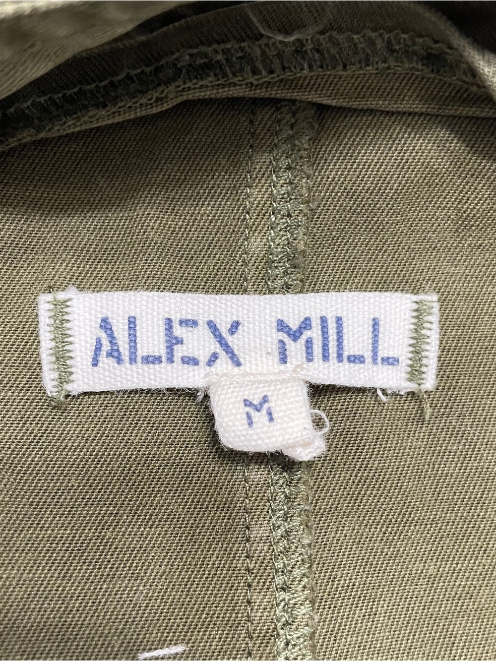 Alex Mill Otto Overall Jumpsuit Medium Army Green - Picture 13 of 14